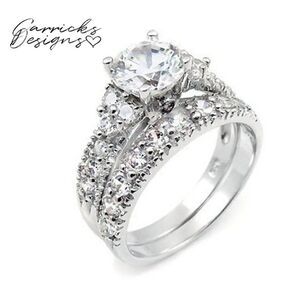 Beautiful Round Cut Women's Engagement Wedding Ring Set